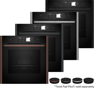 Neff Collection B69VY7MY0 - N 90, Einbau-Backofen mit Dampfunterstützung, Flex Design, ca. 60 x 60 cm, 7 Jahre Garantie